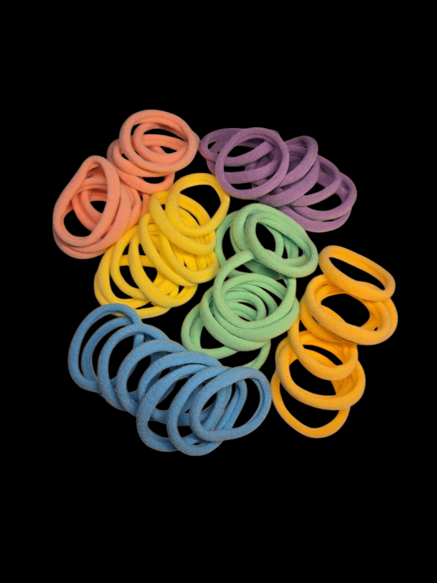 Hair Ties Multi-Colors 50 Pack