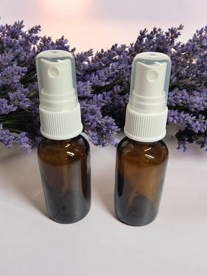 Set of 2-1 oz. Amber Mist Spray Bottles