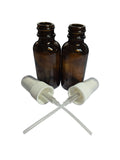 Set of 2-1 oz. Amber Mist Spray Bottles