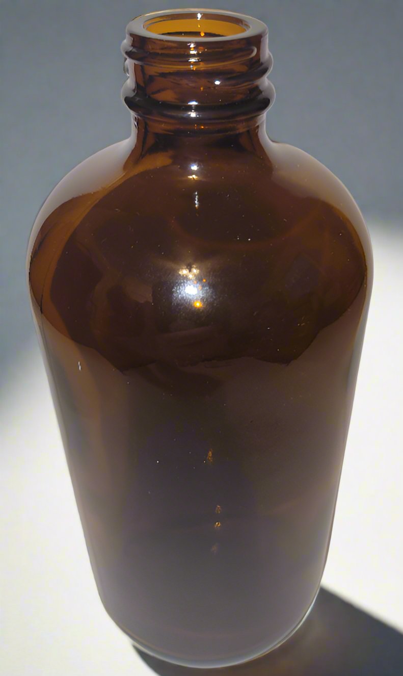 Set of 16oz Amber Bottles with Lotion Pump