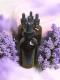 Set of 5 Amber Glass Dropper Bottles 4oz. or 2oz.