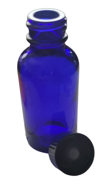 Pack of 10-1oz Cobalt Blue Cone Cap Bottles