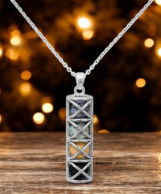 Lava Bead Essential Oil Diffuser Cage Necklace