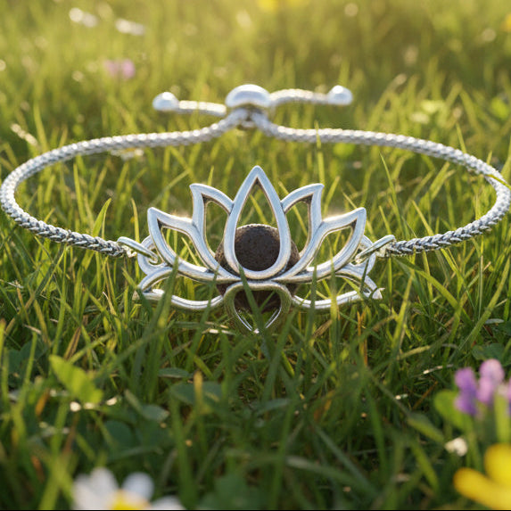 Lava Bead Essential Oil Diffuser Bracelet Lotus