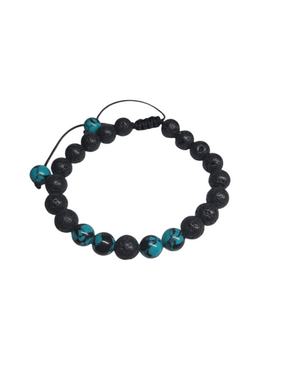 Mixed Bead & Lava Stone Aromatherapy Bracelet - 4 Different Styles Available