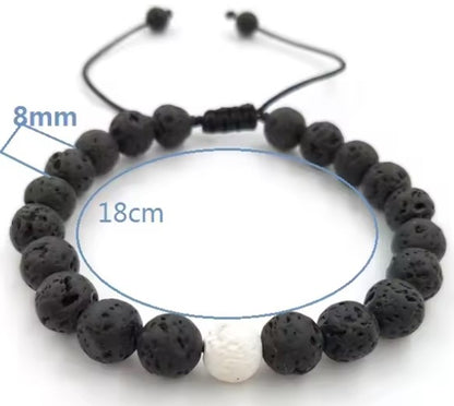 Lave Bead Bracelet - Essential Oil Diffuser Bracelet