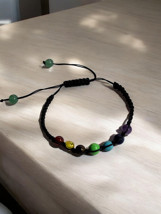 Multi-Color Bead Adjustable Bracelet