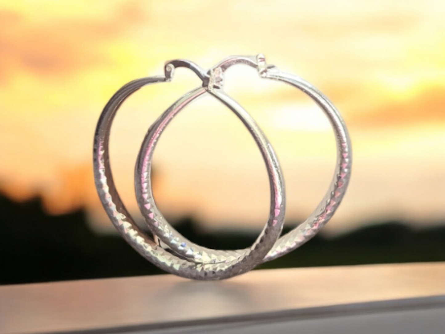 Sterling Silver Hoops