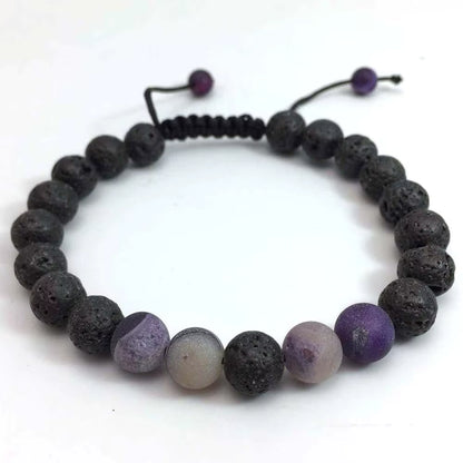 Mixed Bead & Lava Stone Aromatherapy Bracelet - 4 Different Styles Available