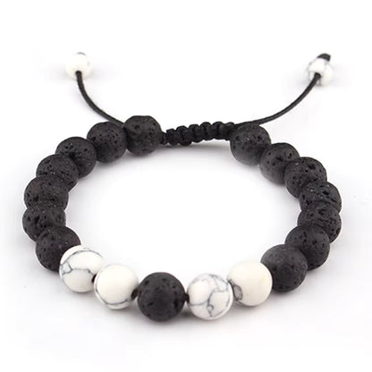 Mixed Bead & Lava Stone Aromatherapy Bracelet - 4 Different Styles Available