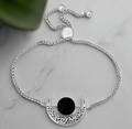Lava Bead Essential Oil Diffuser Moon Bracelet