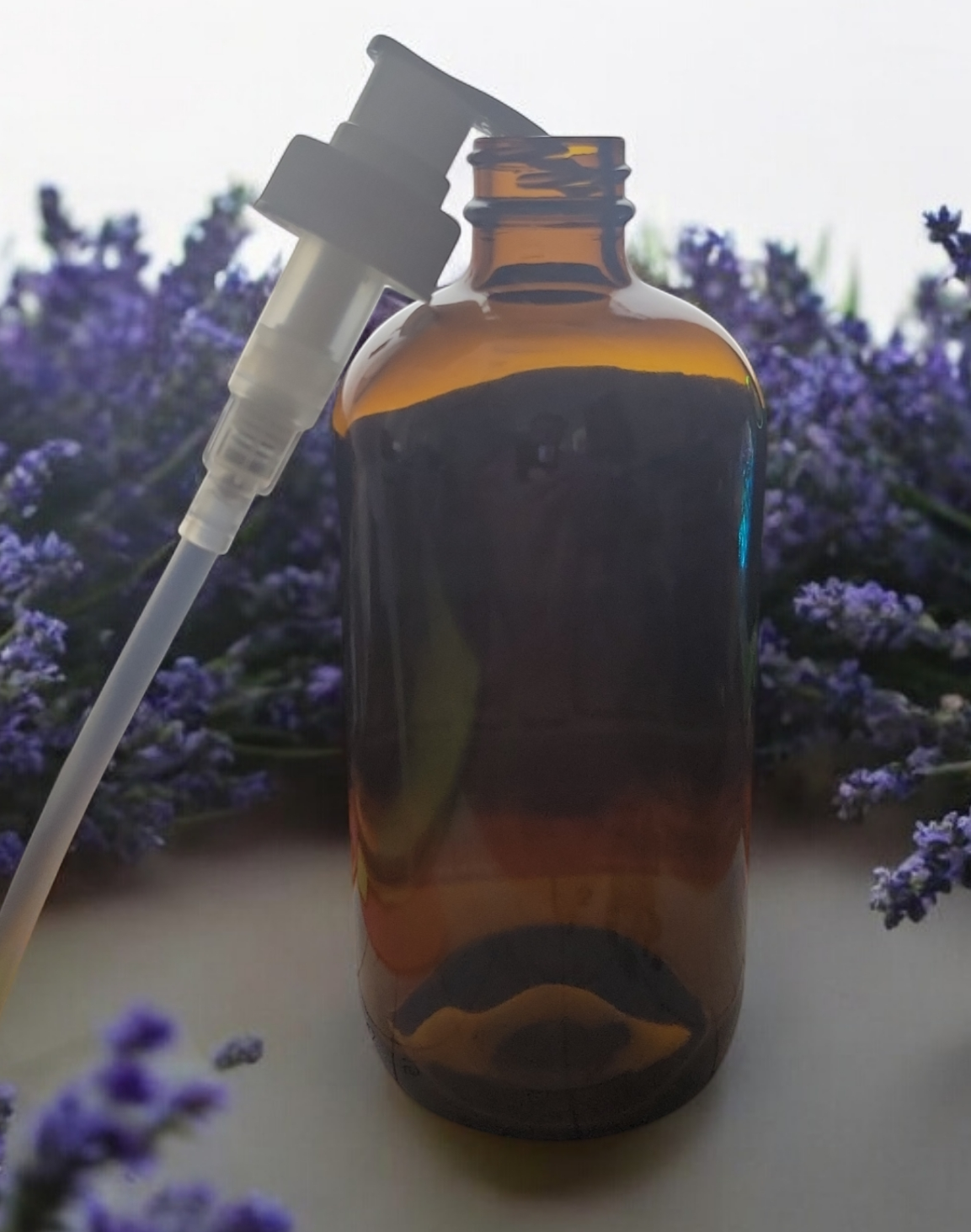 Set of 16oz Amber Bottles with Lotion Pump