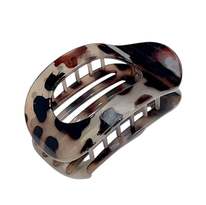 Leopard Flat Hair Clips 2 Pack